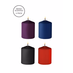 Tease Candles - Mix - 4 Pieces - Multicolor