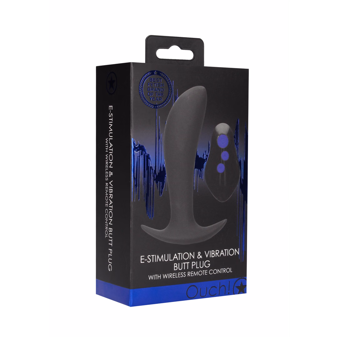 E-stim Vibrating Butt Plug - 2