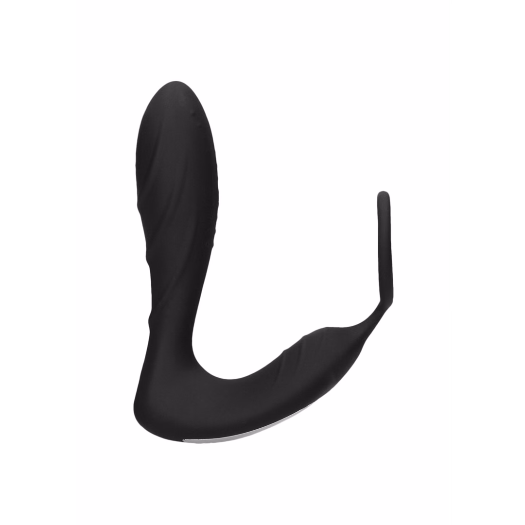 E-stim Vibrating Butt Plug Cockring - 4