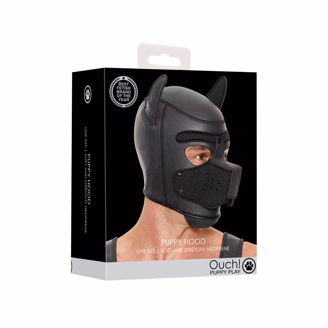 Neoprene Puppy Mask - Black - 2