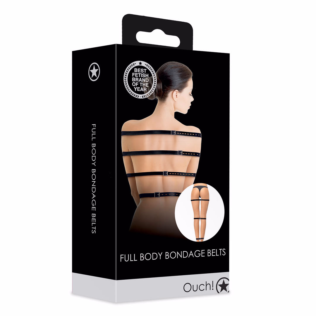 Full Body Bondage Belts - Black - 2