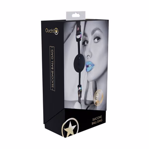 Venice Collection - Silicone Ball Gag - Black - 2