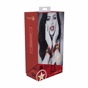 Milan Collection - Handcuffs - Black/Red - 2