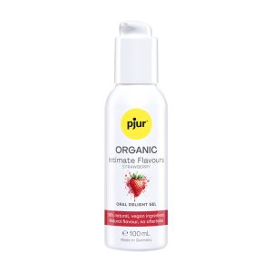 Organic - Intimate Flavours - Strawberry - Oral Delight Gel - 3.4 f loz / 100 ml