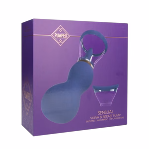 Sensual - Rechargeable Vulva and Breast Pump - Purple - 2