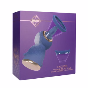 Exquisite - Rechargeable Vulva and Breast Pump - Purple - 2