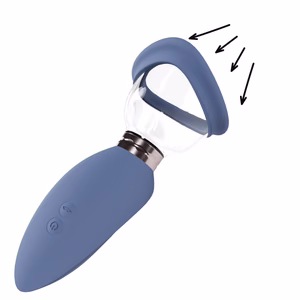Arousing - Rechargeable Vulva and Breast Pump - Blue