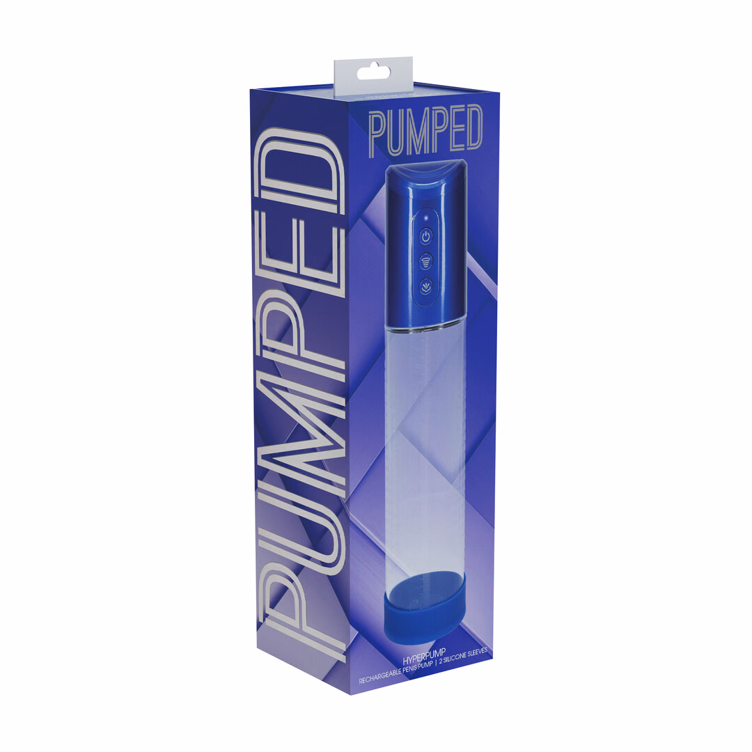HyperPump – Rechargeable Penis Pump – Metallic Blue – 2 HyperPump - Rechargeable Penis Pump - Metallic Blue - 2