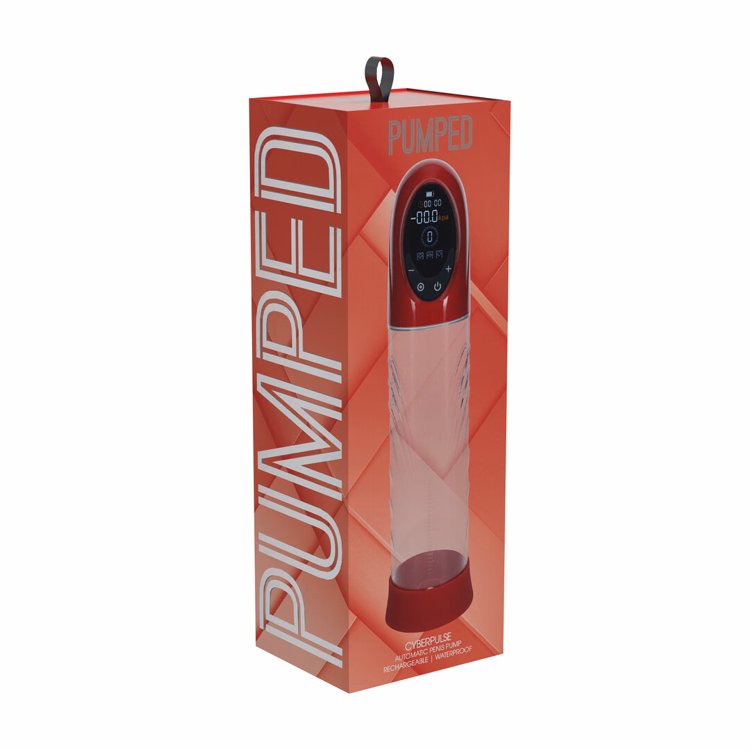 CyberPulse - Automatic Waterproof Penis Pump - Metallic Red - 2