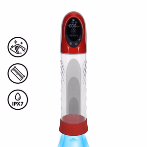 CyberPulse - Automatic Waterproof Penis Pump - Metallic Red