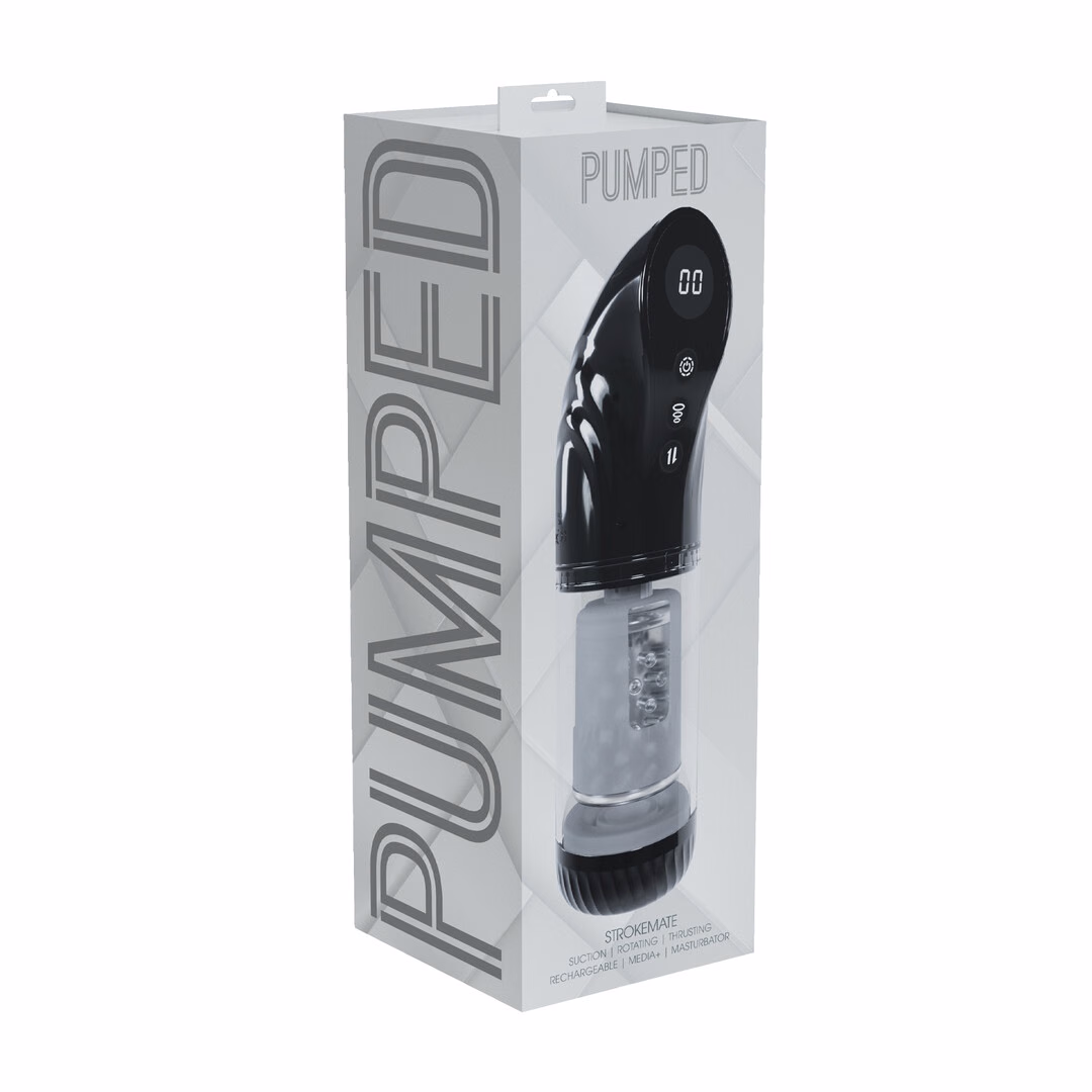 StrokeMate - Suction Rotation and Thrusting Masturbator Pump - Black - 2