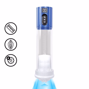 MaxLift - 6 Function Suction Masturbator Pump - Metallic Blue