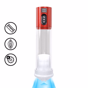 MaxLift - 6 Function Suction Masturbator Pump - Metallic Red