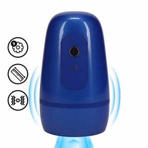 Pulsar - Negative Pressure Suction and Vibration Masturbator Pump - Metallic Blue