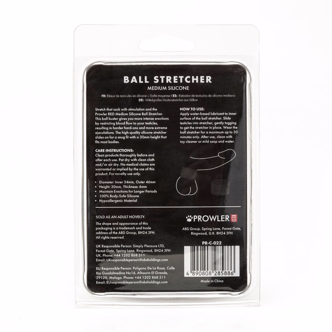 Silicone Ball Stretcher - Medium - Black - 3