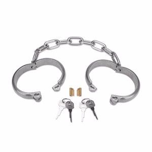 Heavy Duty Hand Cuffs – Silver – 2 Heavy Duty Hand Cuffs - Silver - 2
