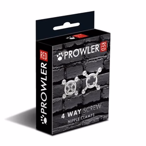 4 Way Screw Nipple Clamp – Silver – 2 4 Way Screw Nipple Clamp - Silver - 2
