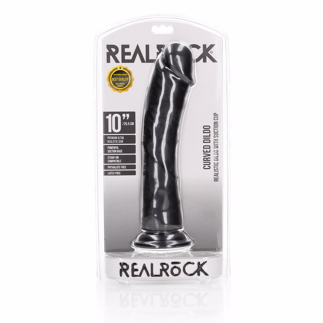 Curved Realistic Dildo with Suction Cup - 10 / 25,5 cm - 2