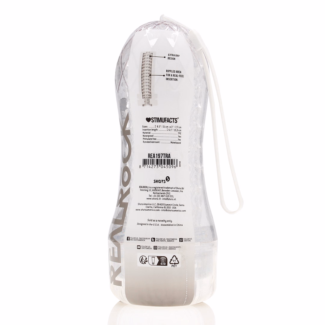 Easy Rider - Textured Masturbator - Transparent - 2