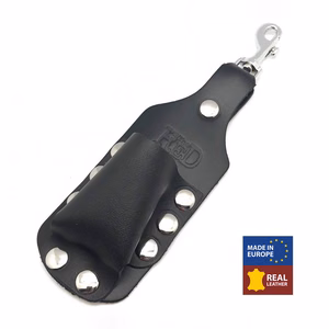 Leather Aroma Bottle Holder - Large - Black