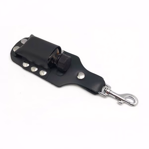 Leather Aroma Bottle Holder - Large - Black - 2