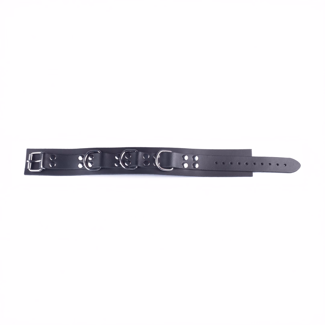 Ultra Leather Necklace - Black - 3