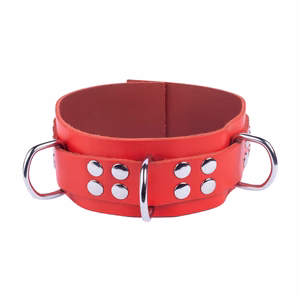 Ultra Leather Necklace - Red