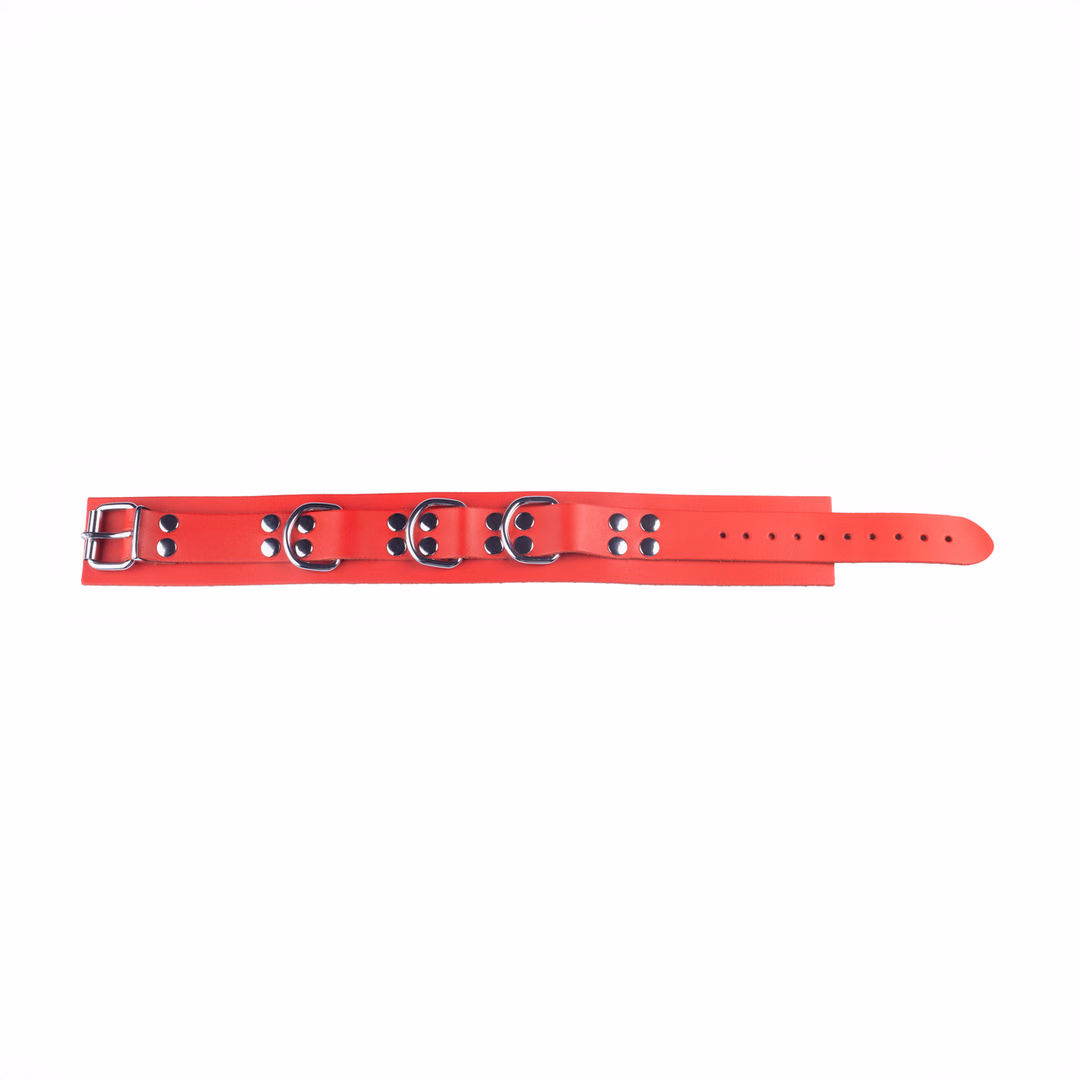 Ultra Leather Necklace - Red - 3