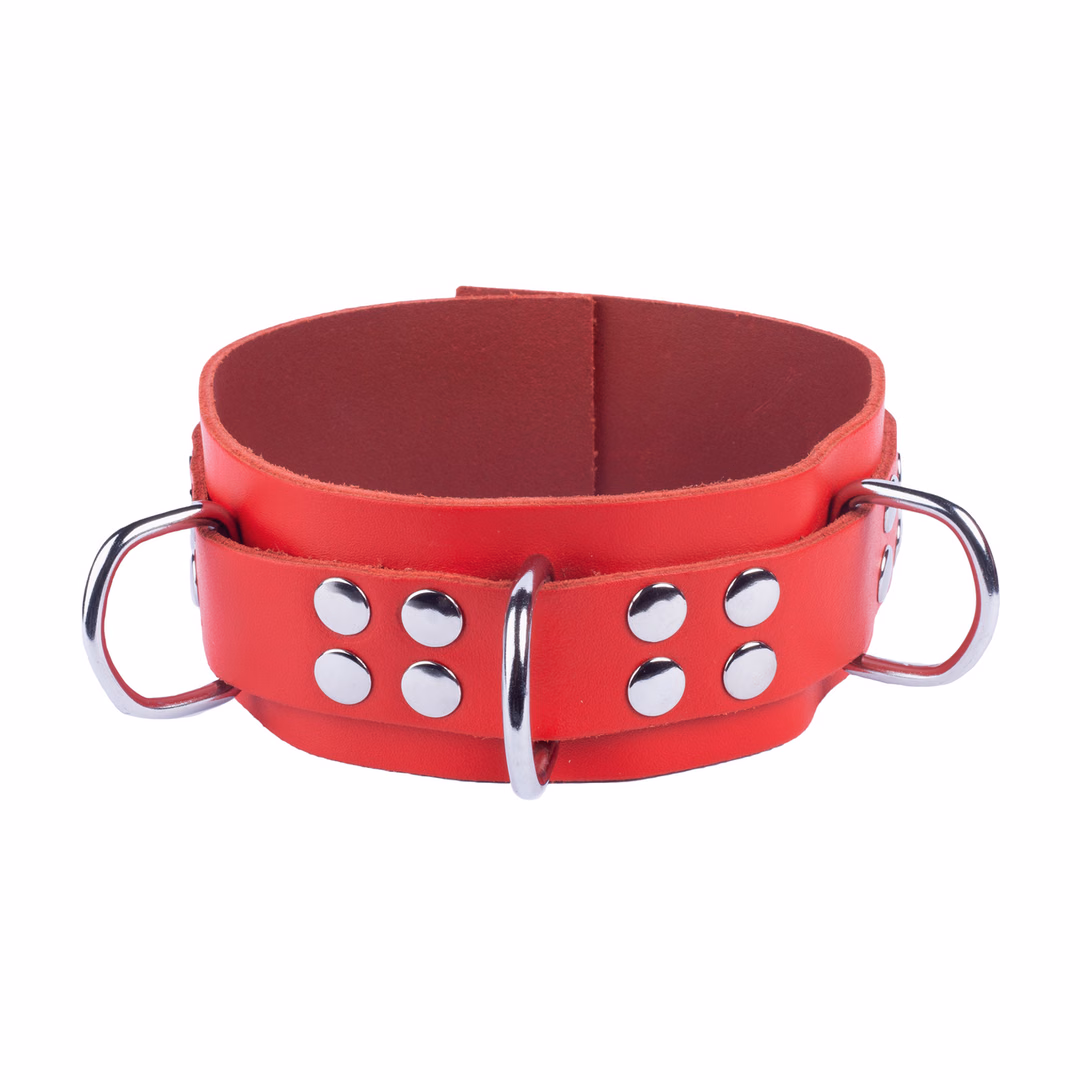 Ultra Leather Necklace - Red
