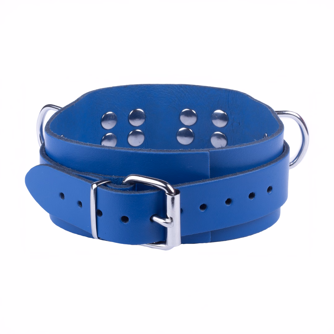 Ultra Leather Necklace - Blue - 2