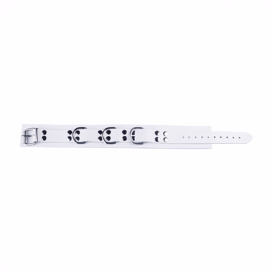 Ultra Leather Necklace - White - 3