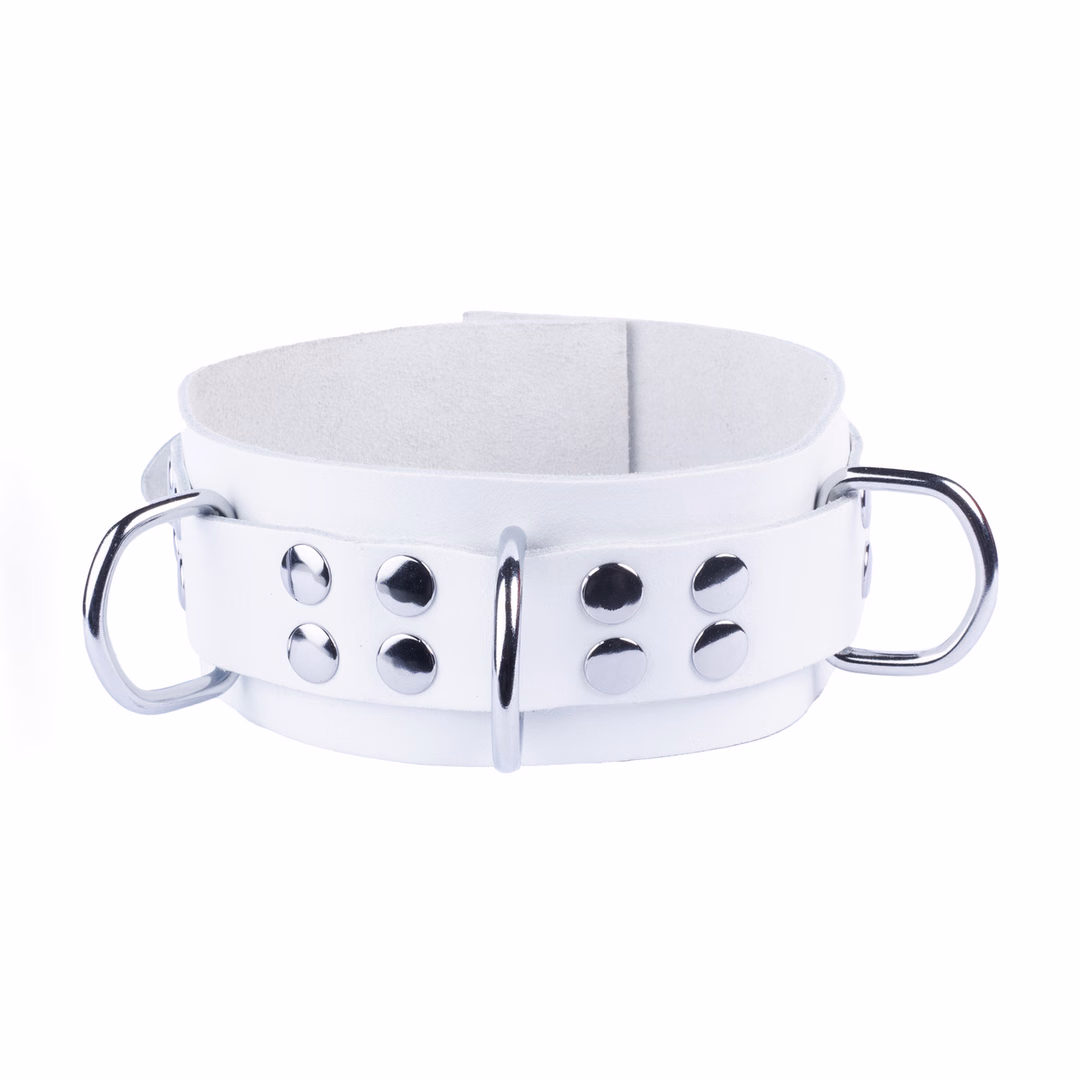 Ultra Leather Necklace - White