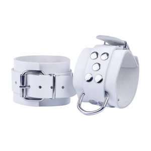 Ultra Leather Handcuffs - White