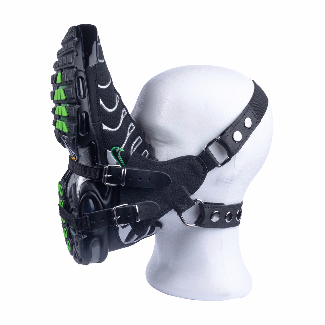 Sniff My Sneaker - Leather Mask - Black - 3