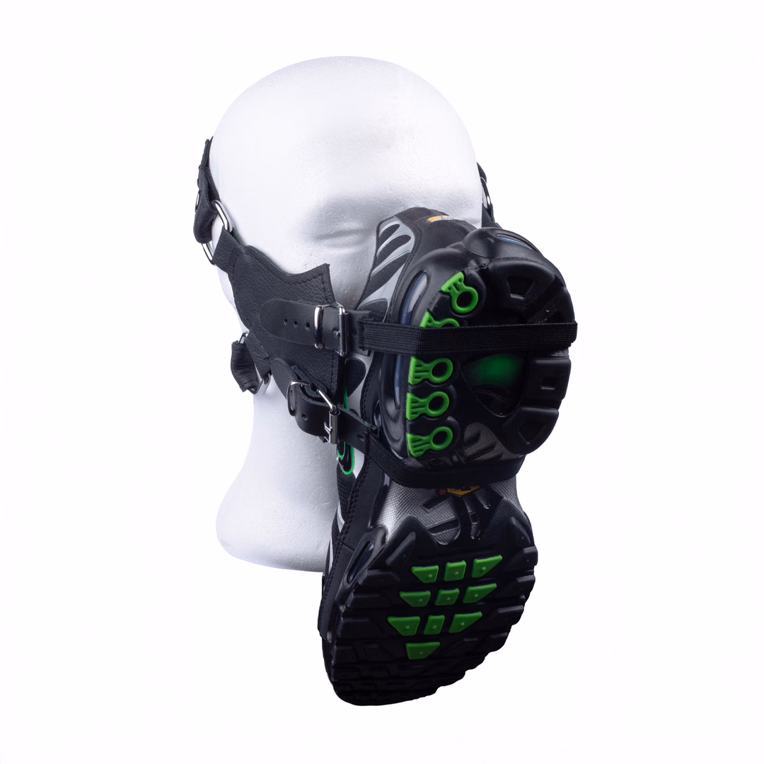 Sniff My Sneaker - Leather Mask - Black - 4