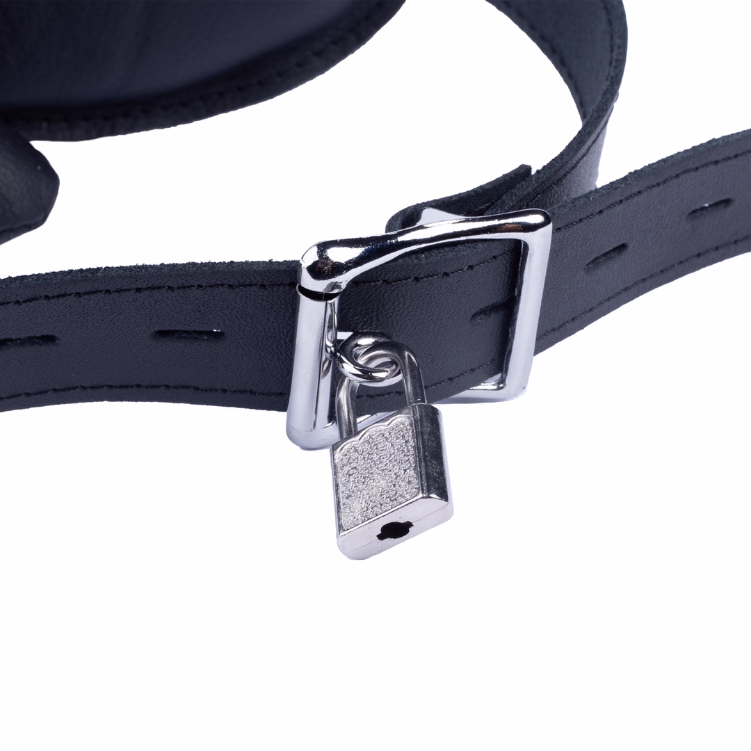 Leather Gag - Black - 5
