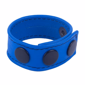 Cocky – Adjustable Leather Cockring – Blue – 2 Cocky - Adjustable Leather Cockring - Blue - 2