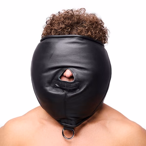 Padded Leather Sensory Hood - Black