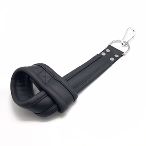 Leather Suspension Handcuffs - Black - 2