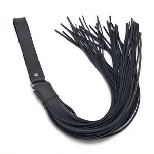 Martinet with Leather Strings – 75 cm – Black – 2 Martinet with Leather Strings - 75 cm - Black - 2