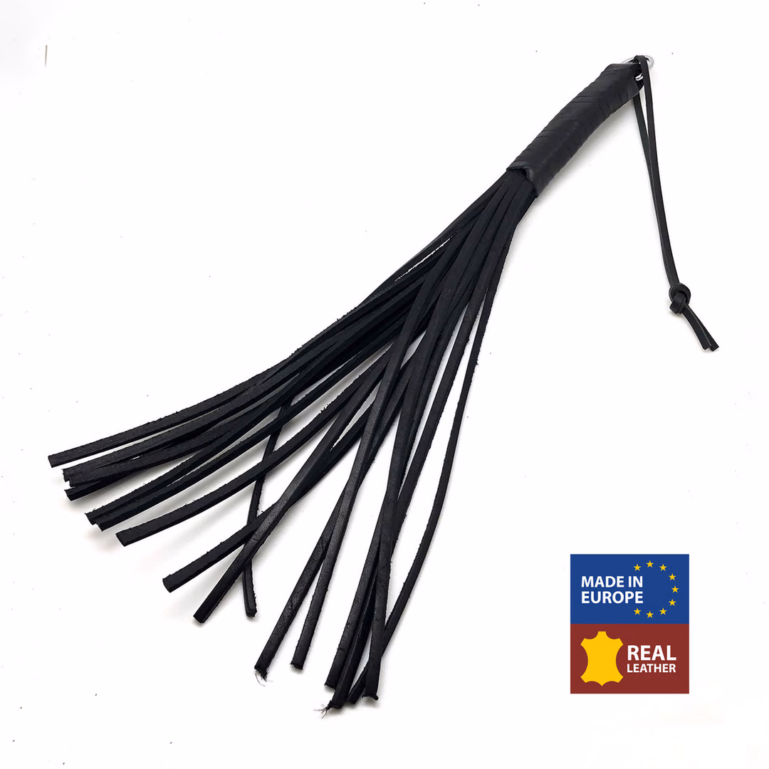 Martinet with Leather Strings - 43 cm - Black