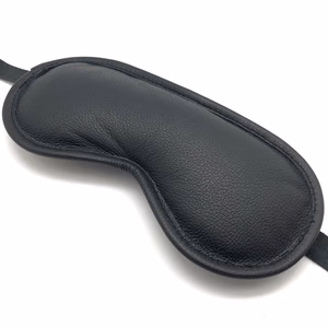 Blind Up - Padded Leather Eye Mask - Black - 2