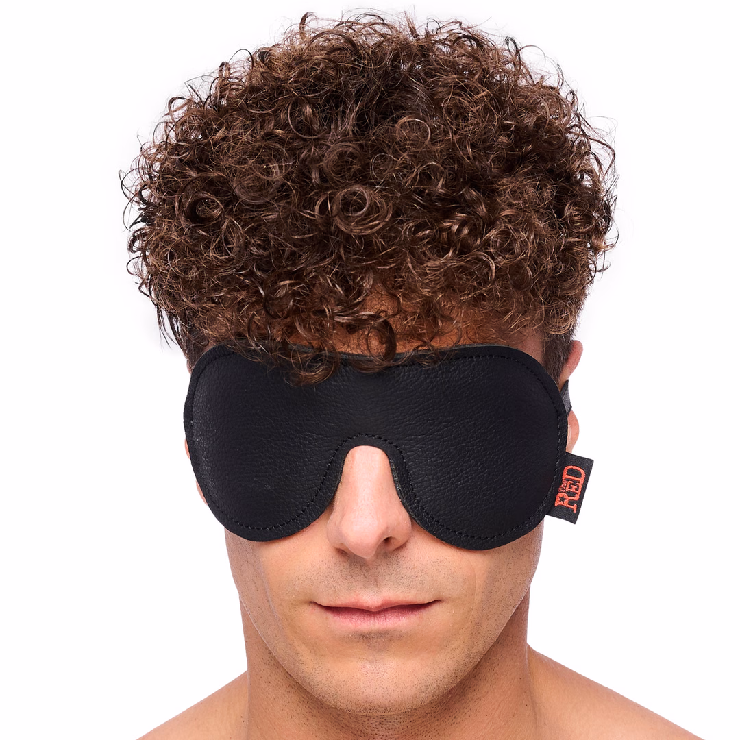 Leather Eye Mask - Black