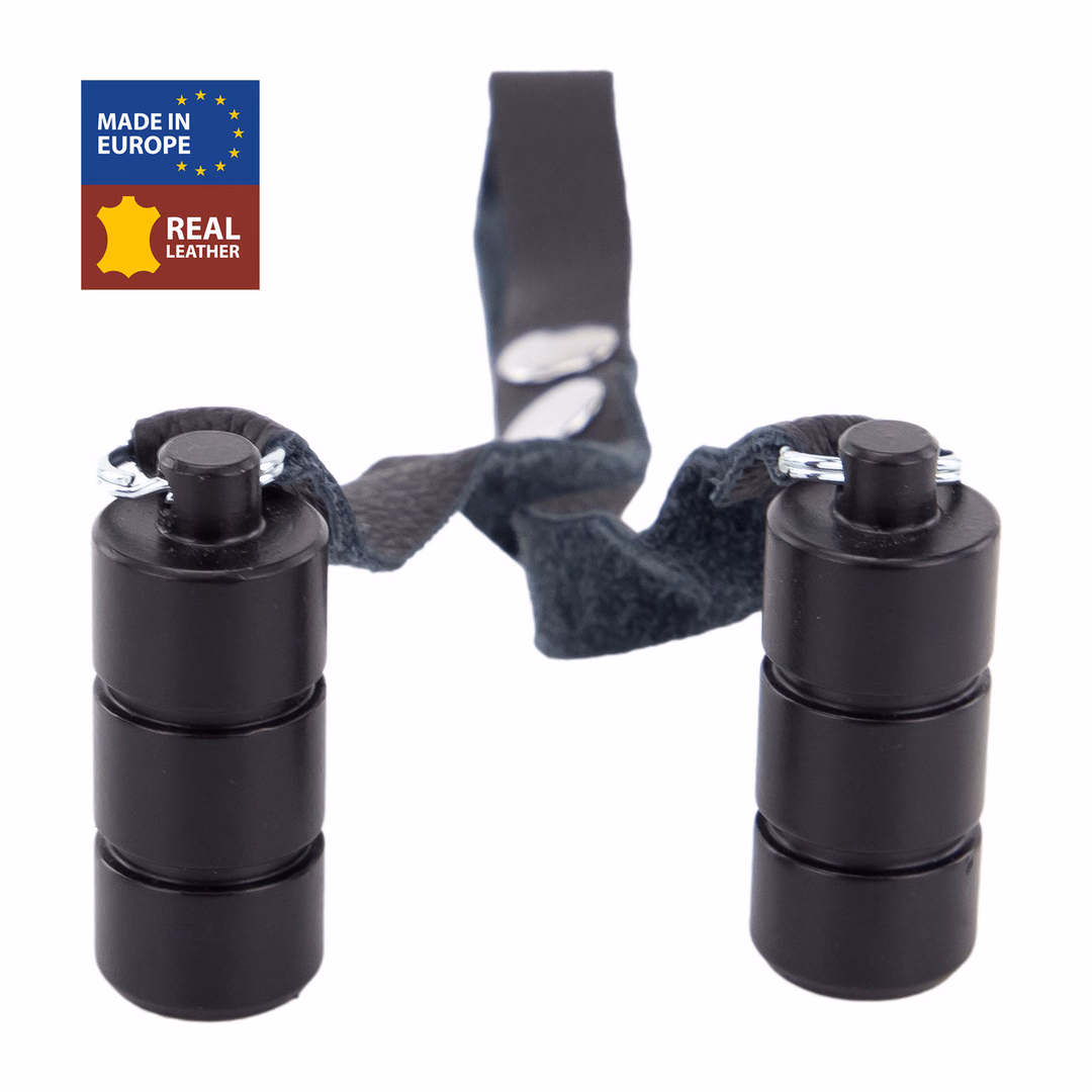 Leather Ballstretcher Weights 2 x 100 gr - Black