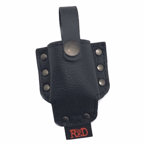 Leather Aroma Bottle Holder for Harness - Black - 2