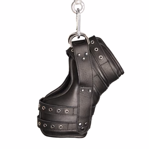 Deluxe Set of 2 Leather Leg Hangers – Black – 2 Deluxe Set of 2 Leather Leg Hangers - Black - 2