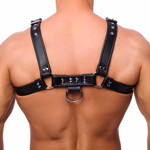 Premium Leather Harness - L/XL - Black - 2