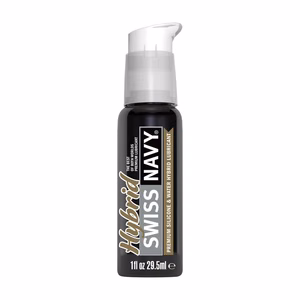 Hybrid - Premium Silicone and Water Hybrid Lubricant - 1 fl oz / 29,5 ml - Fishbowl 50 Pieces