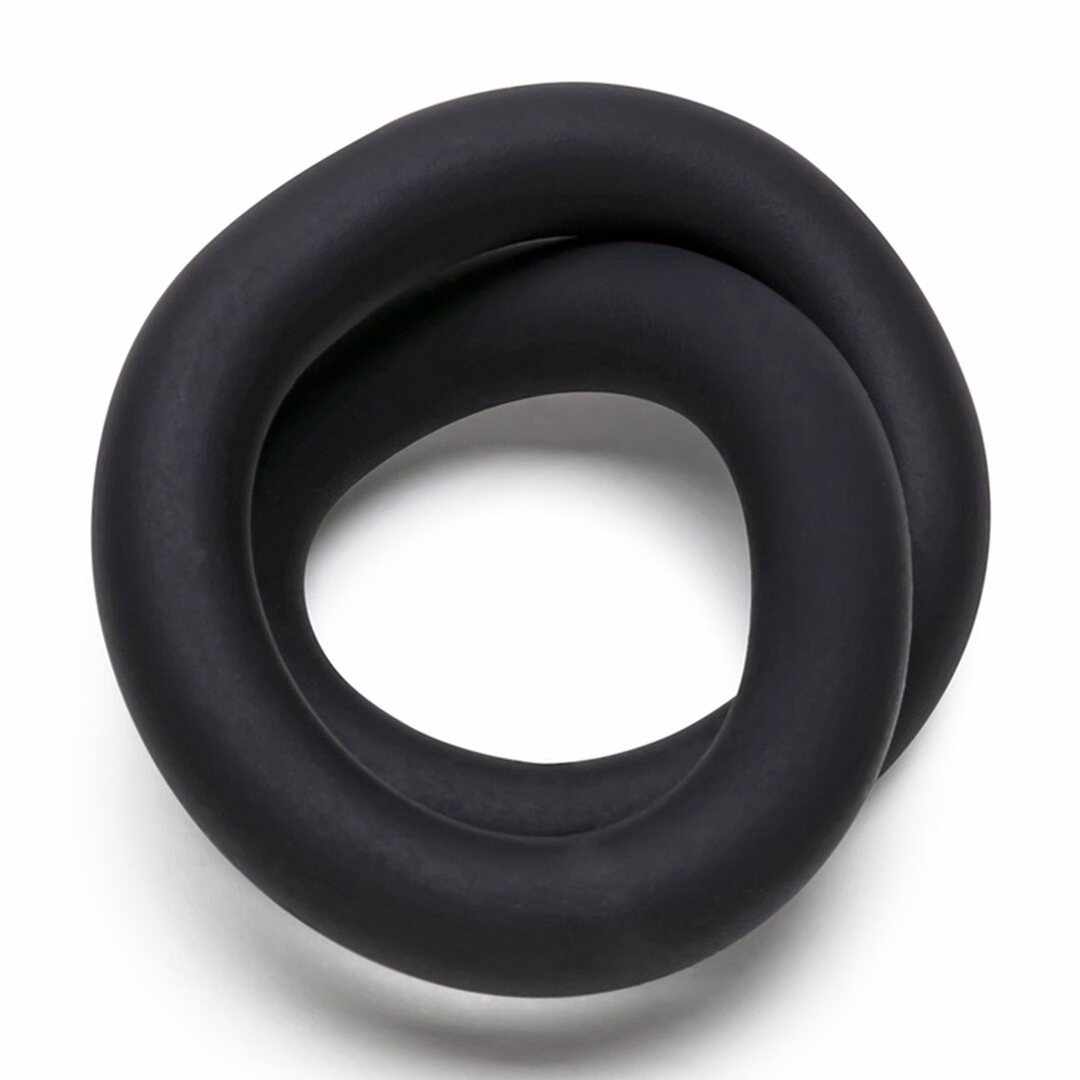 Silicone Hefty Wrap Ring - Cockring - 9 / 22,9 cm - Black - 4