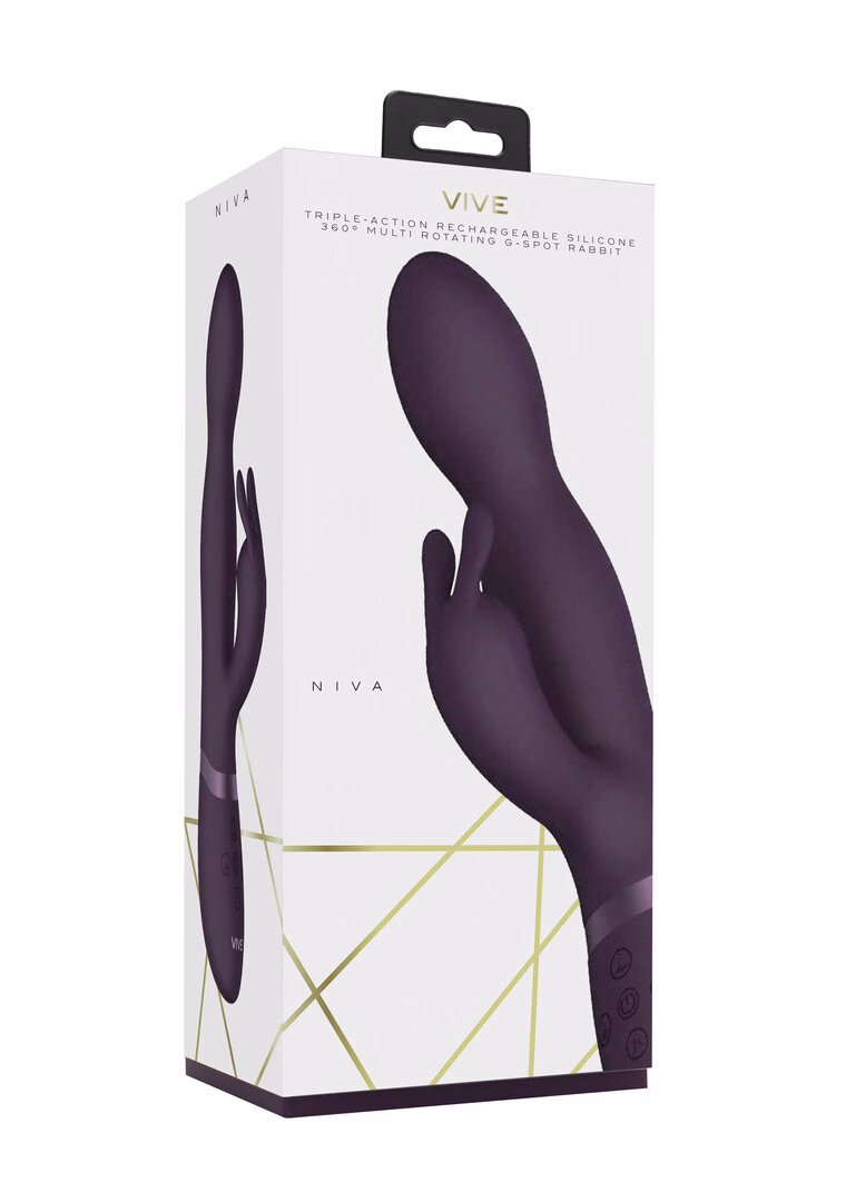 Niva – Rotating Rabbit Vibrator – Purple – 2 Niva - Rotating Rabbit Vibrator - Purple - 2